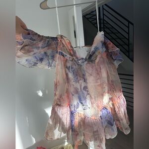 ASOS Luxe organza mini dress